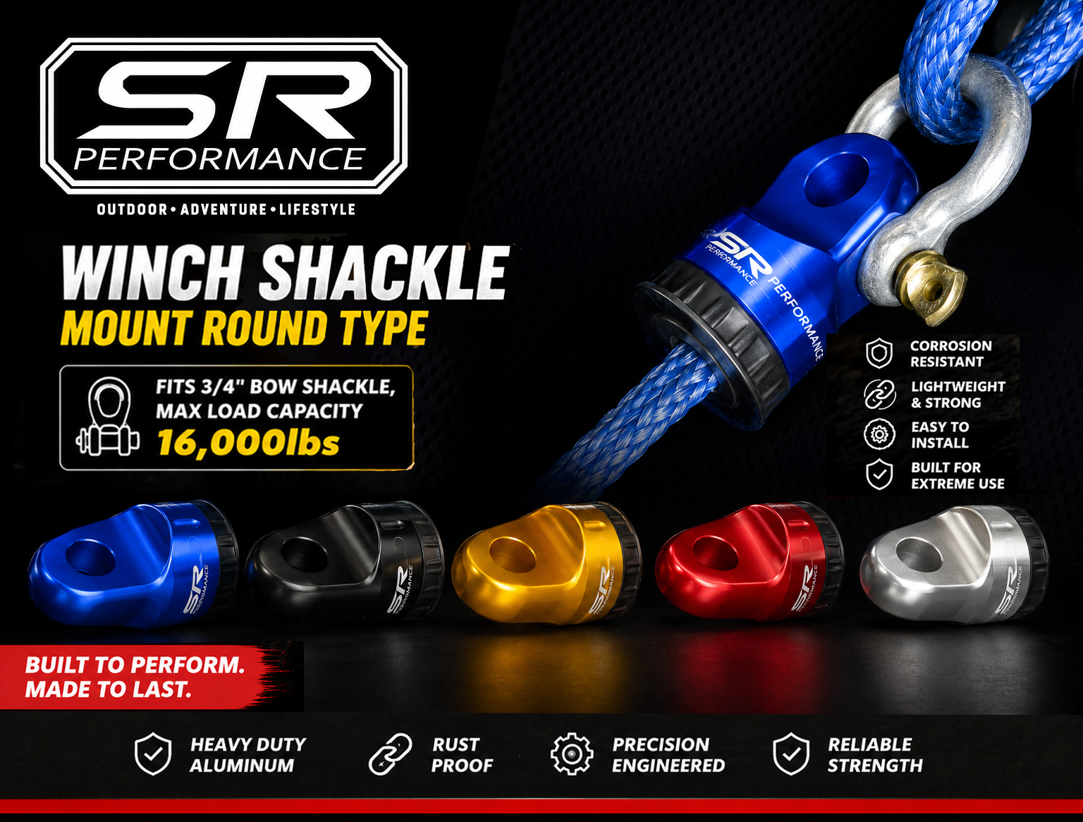 SR WINCH SHACKLE MOUNT